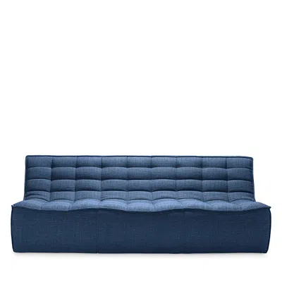 Ethnicraft N701 Three Seat Sofa Sectional In Blue