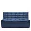 Ethnicraft N701 Two Seat Sofa Sectional In Blue