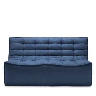 Ethnicraft N701 Two Seat Sofa Sectional In Blue