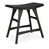 Ethnicraft Osso Bar Stool In Oak Black