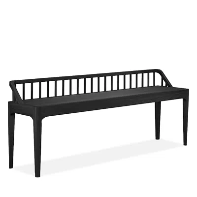 Ethnicraft Spindle Bench In Oak Black