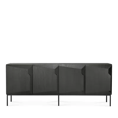 Ethnicraft Stairs Four Door Sideboard In Oak Black