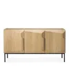Ethnicraft Stairs Three Door Sideboard In Oak