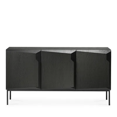 Ethnicraft Stairs Three Door Sideboard In Oak Black