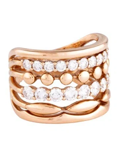 Pre-owned Etho Maria 18k 1.34ctw Diamond Band In Multicolor