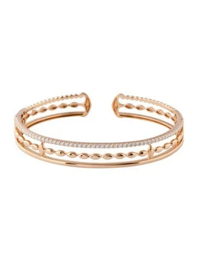 Pre-owned Etho Maria 18k Diamond My Etho Ii Cuff Bracelet, 6.25" In Multi