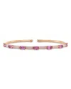 Etho Maria 18k Rose Gold Dolce Opal & Pink Sapphire Narrow Cuff Bracelet In Gold