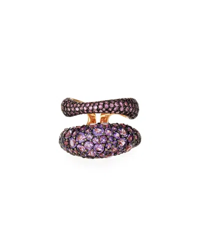 Etho Maria 18k Rose Gold Sapphire & Amethyst Ring