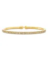 Etho Maria 18k Yellow Gold My Etho Brown Diamond Narrow Cuff Bracelet In Gold