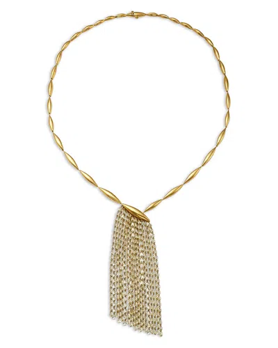 Etho Maria 18k Yellow Gold Yellow Diamond Cascade Statement Necklace, 29.07 Tcw