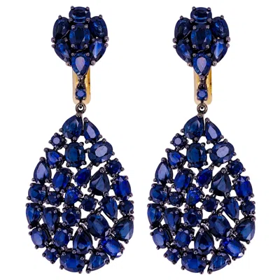 Pre-owned Etho Maria Blue Sapphire Earrings