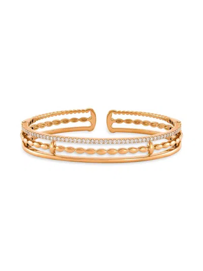 Etho Maria Women's My Etho Ii 18k Rose Gold & 0.79 Tcw Diamond Cuff