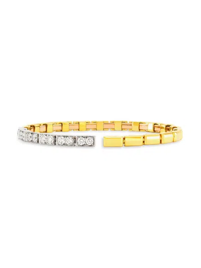 Etho Maria Women's Reflexion 18k Gold & 1.17 Tcw Diamond Cuff