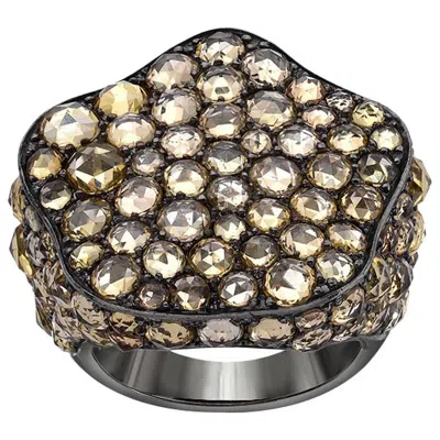 Pre-owned Etho Maria Yellow Sapphire Gold Cocktail Ring