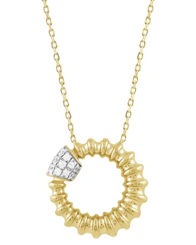 Ethos Creations Brilliant Bloom 14k 0.10 Ct. Tw. Lab-grown Diamond Pendant