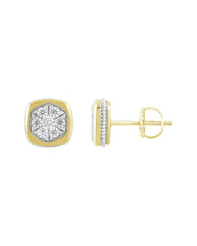 Ethos Creations Brilliant Bloom 14k 0.33 Ct. Tw. Lab-grown Diamond Stud Earrings In Gold