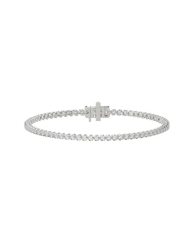 Ethos Creations Silver 1.00 Ct. Tw. Lab-grown Diamond Bracelet In Metallic