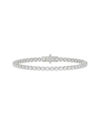 Ethos Creations Silver 4.00 Ct. Tw. Lab-grown Diamond Bracelet In Metallic