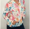 Ethyl Bubble Print Zip Up Jacket In White Multi In Multi