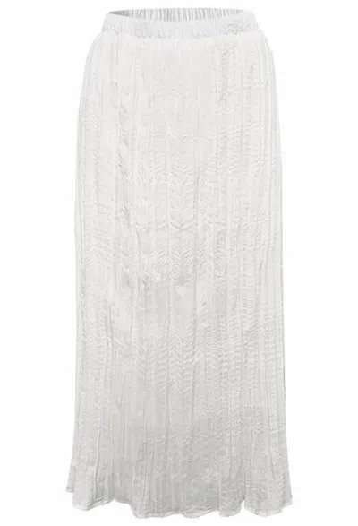 Ethyl Fulton Broomstick Skirt In Tan And White In Multi