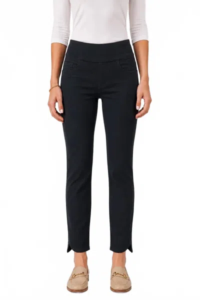 Ethyl Pull On Jean In Black In Animal Print