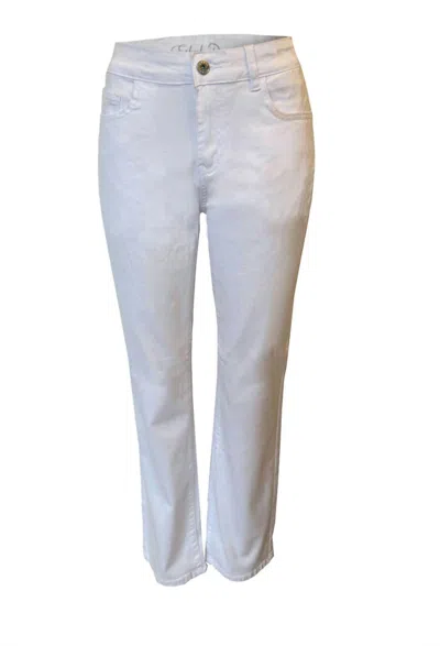 Ethyl Straight Style Pants In White
