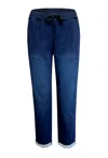 Ethyl Women's Drawstring Waist Jean In Abyss In Black