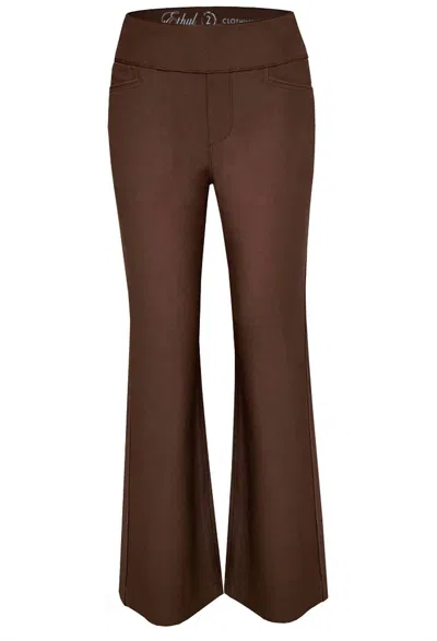 Ethyl Women's Pull-on Wide Leg Pants In Brown