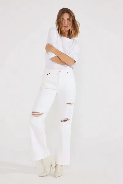 Etica Amis Relaxed Boot Cut Jean In Vintage White