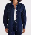 Etica Anary Dark Denim Button Shirt In Multi