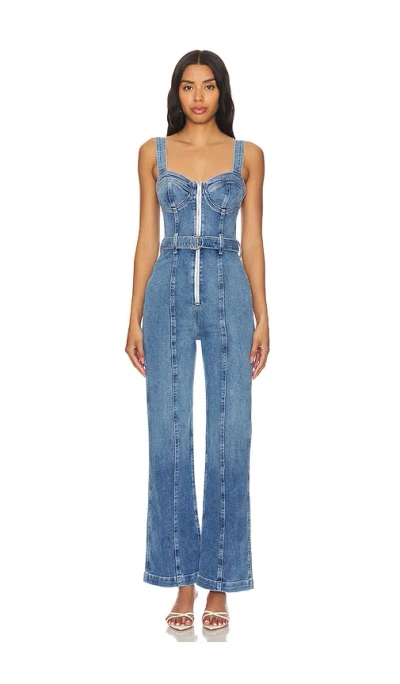 Etica Anna Bustier Jumpsuit In Blue