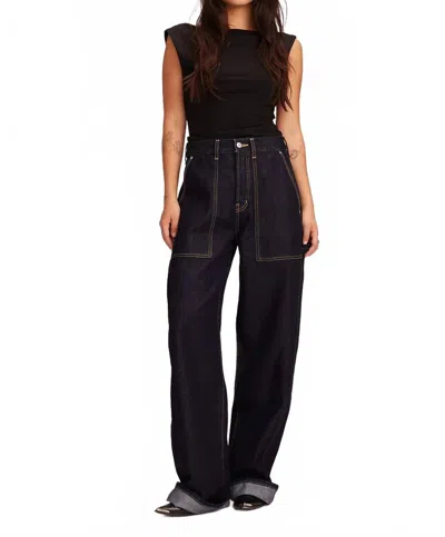 Etica Anson Utility Barrel Jeans In Late Night In Black