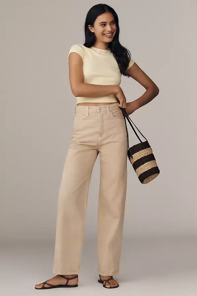 Etica Archer High-rise Straight-leg Jeans In Neutral