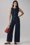 Etica Matis Ultra Wide-leg Jeans In Blue