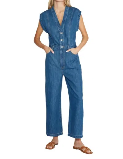 Etica Camden Jumpsuit In Lagoonbay In Blue