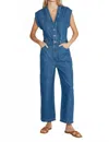 Etica Denim Camden Jumpsuit In Lagoonbay
