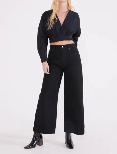 Etica Devon Wide Leg In Black Onyx