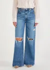 Etica Devon Wide Leg Jeans In Everglades In Blue