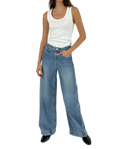 Etica Devon Wide Leg Jeans In Moonbay In Blue