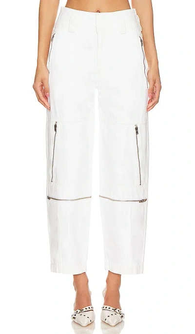 Etica Doyle Biker Pant In Vintage White