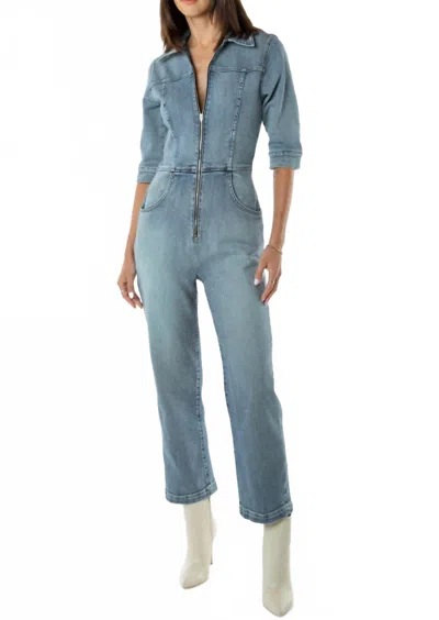 Etica Fayette Denim Jumpsuit In Stellar In Blue