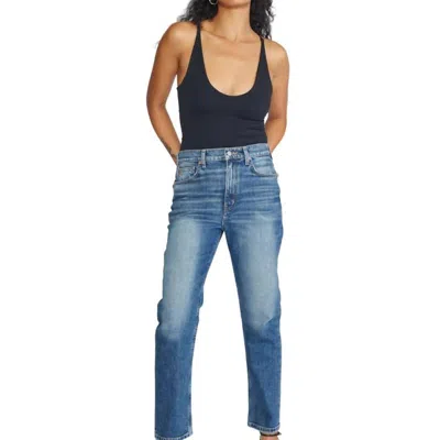 Etica Finn Slim Straight Jeans In Riverside In Blue
