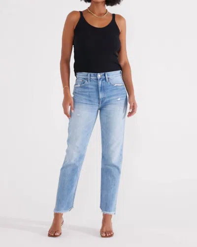 Etica Finn Slim Straight Leg Jeans In Still Water In Blue
