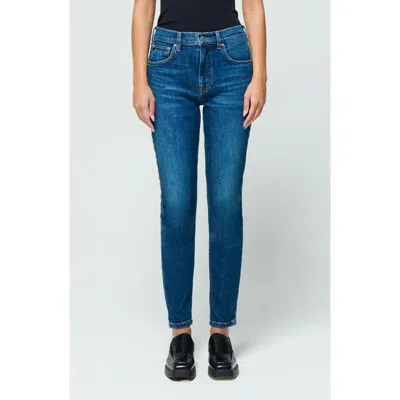 Etica Tyler Vintage Straight Leg Jeans In Chrome Diopside In Blue