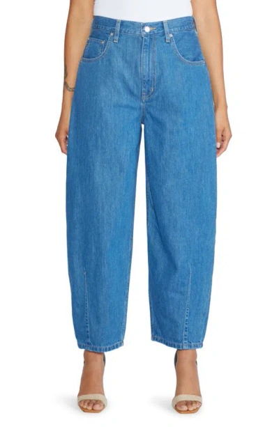Etica Iris Relaxed Crop Taper Jeans In Lagoon Bay