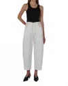 Etica Jackson Barrel Pant In White Light In Multi