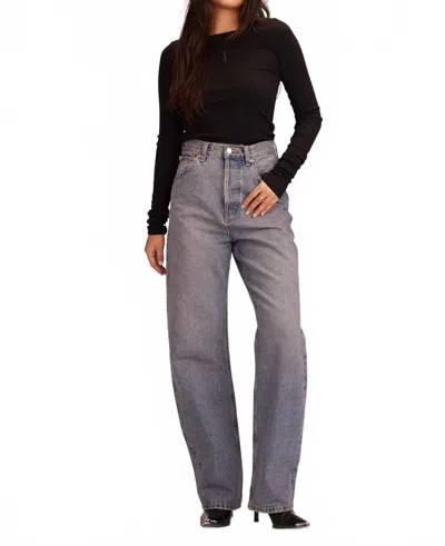 Etica Jett Arched Leg Jeans In Coral Reef In Gray