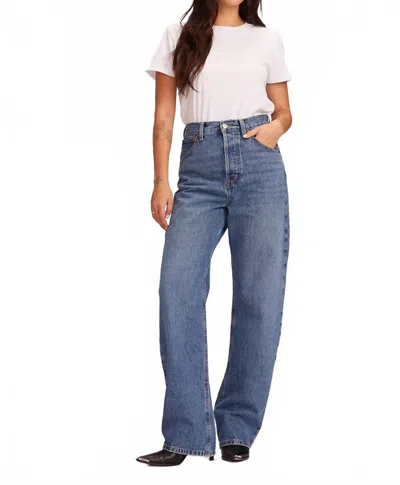 Etica Jett Arched Leg Jeans In Gold Rush In Blue