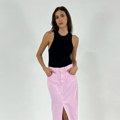 Etica Katina Maxi Skirt In Pink