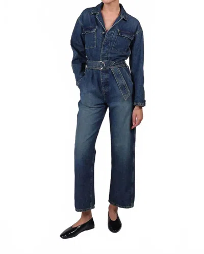 Etica Larsen Utility Jumpsuit In Terranea In Blue